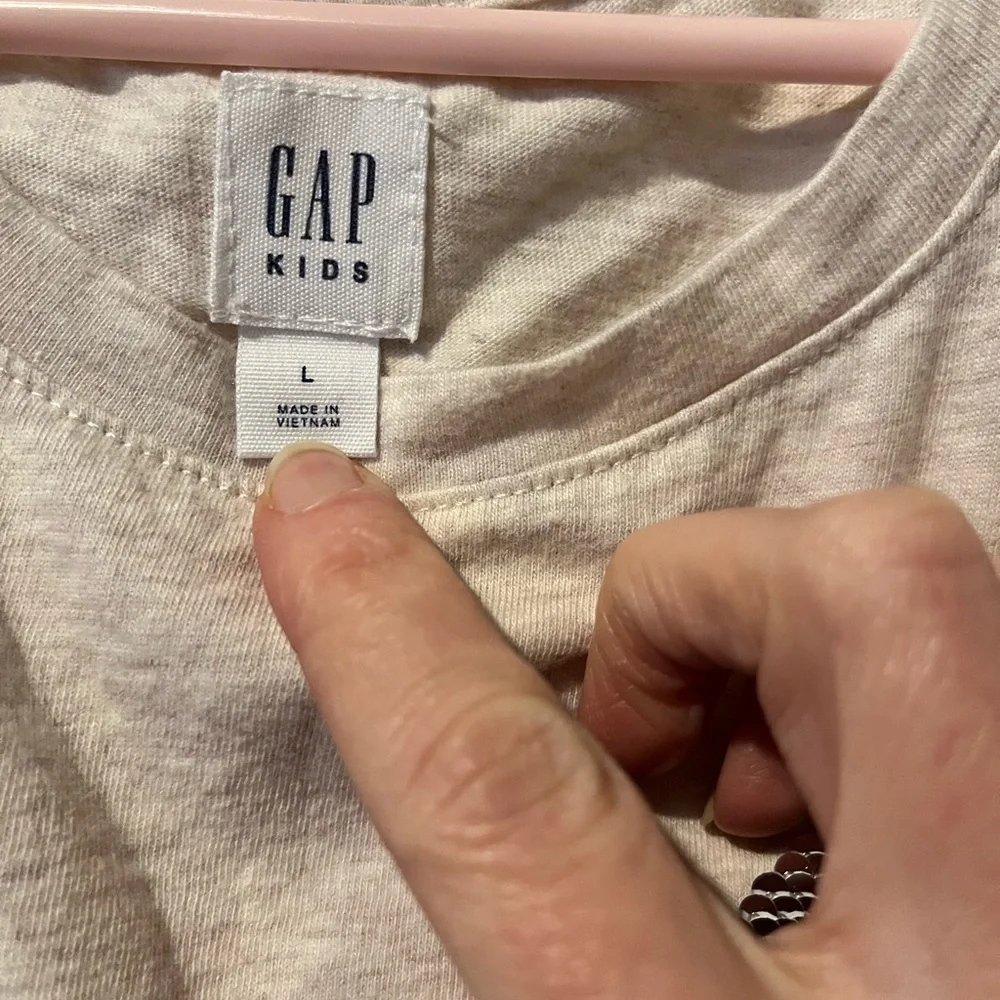 Gap girls size L bunny sequin flip t-shirt